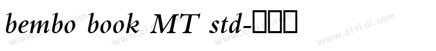 bembo book MT std字体转换